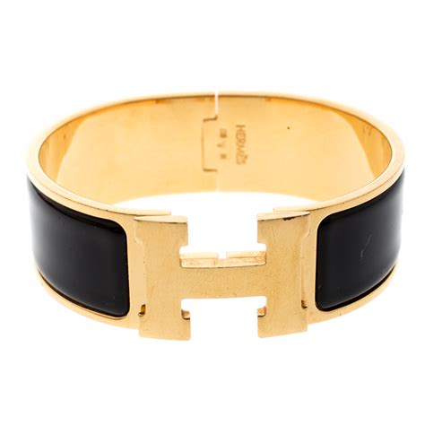 hermes black and gold enamel bracelet|where to buy Hermes bracelet.